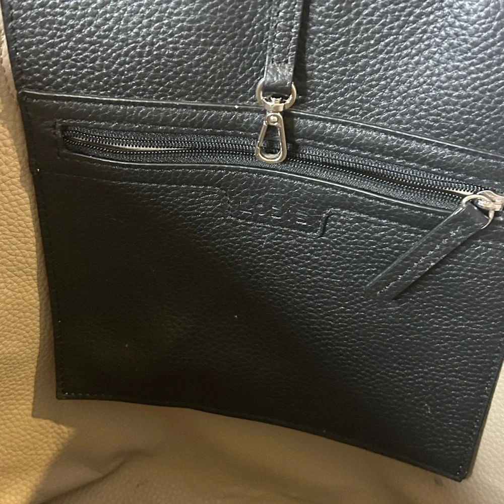 Lodis Black Pebbled Leather Tote Bag - Picture 8 of 14